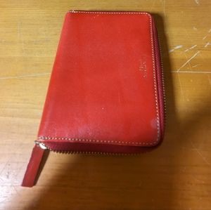 Kate Spade Vintage Zip Case Leather Red
